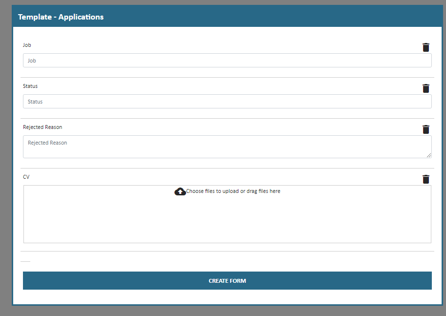 Application Tracking System Template