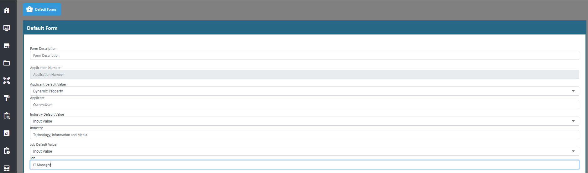 Application Tracking System Default