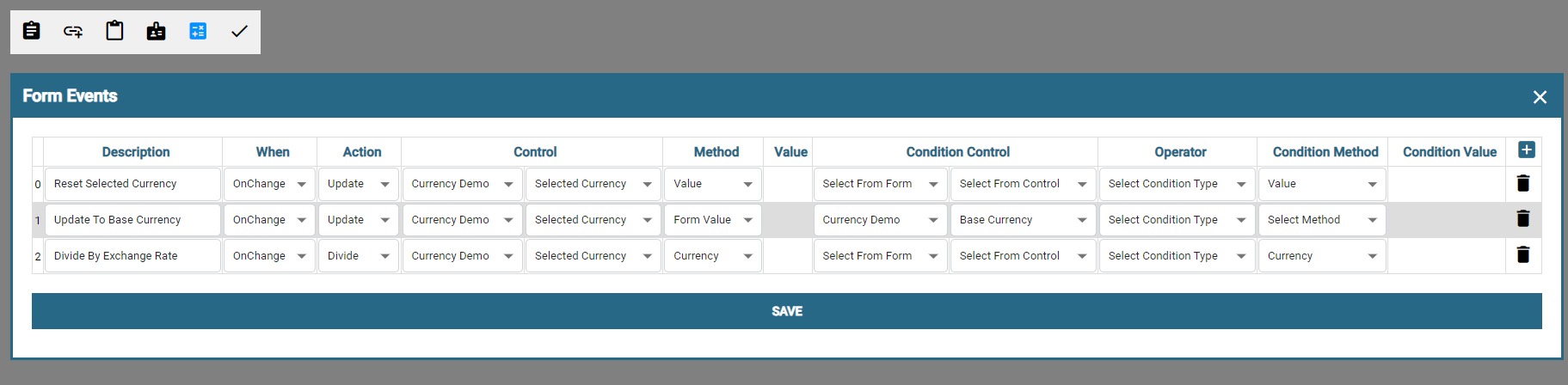 Travel Reports Filter