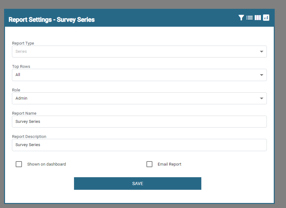 Travel Reports Filter